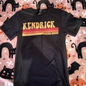 Gildan Black Kids T-Shirt with Gold and Red Accents